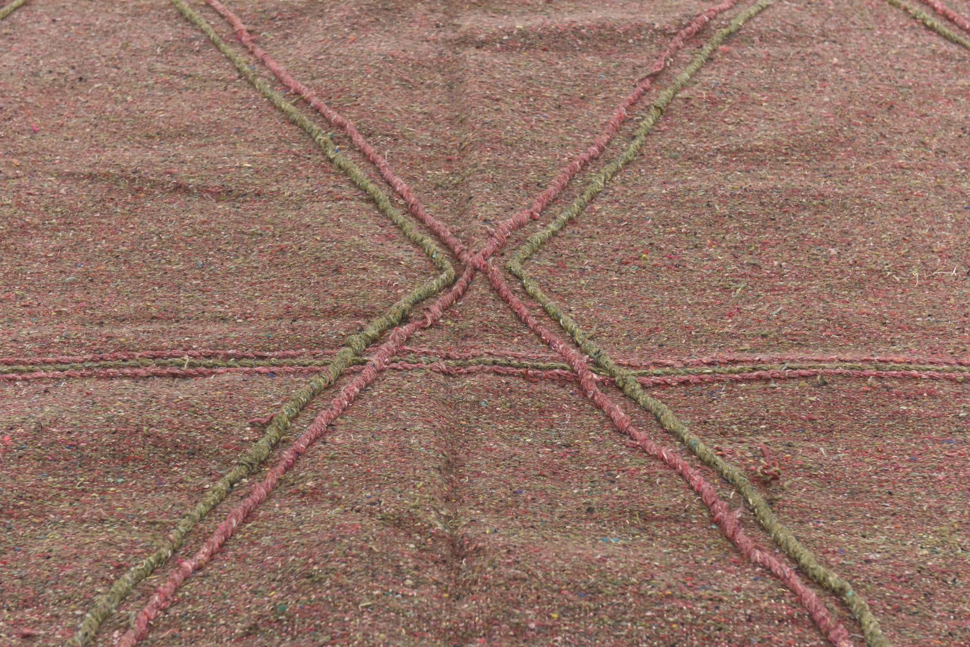 6' 5 x 10' 2 Hand Knotted Moroccan Wool Rug