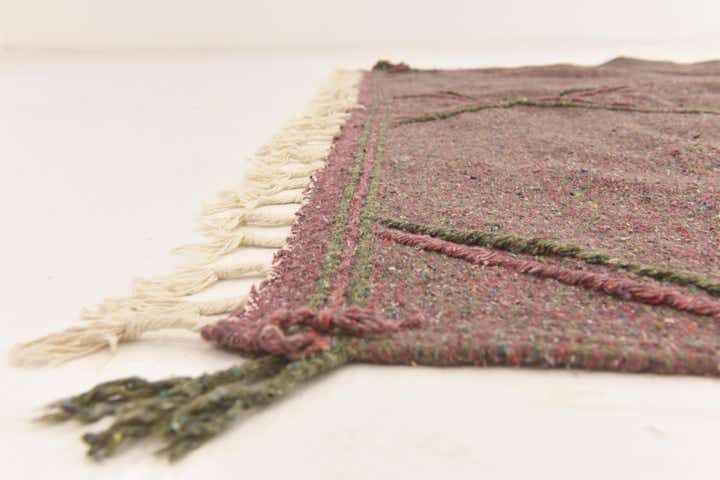 6' 5 x 10' 2 Hand Knotted Moroccan Wool Rug