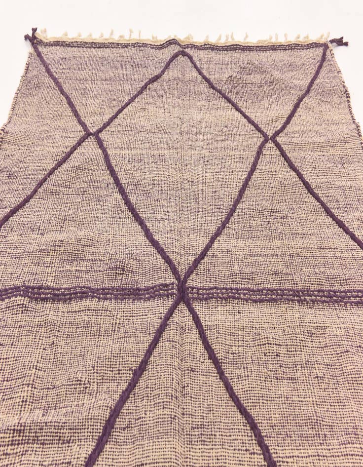 Detail image of 6' 7 x 9' 8 Hand Knotted Moroccan Wool Rug