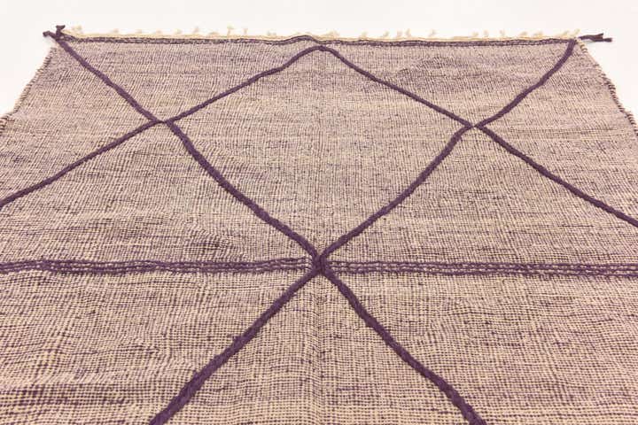 6' 7 x 9' 8 Hand Knotted Moroccan Wool Rug