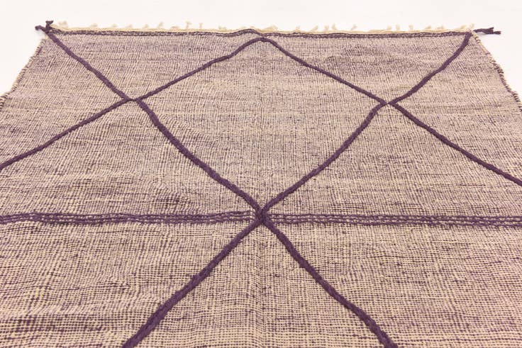 Detail image of 6' 7 x 9' 8 Hand Knotted Moroccan Wool Rug