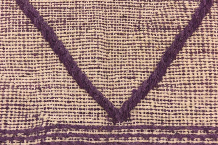 Detail image of 6' 7 x 9' 8 Hand Knotted Moroccan Wool Rug