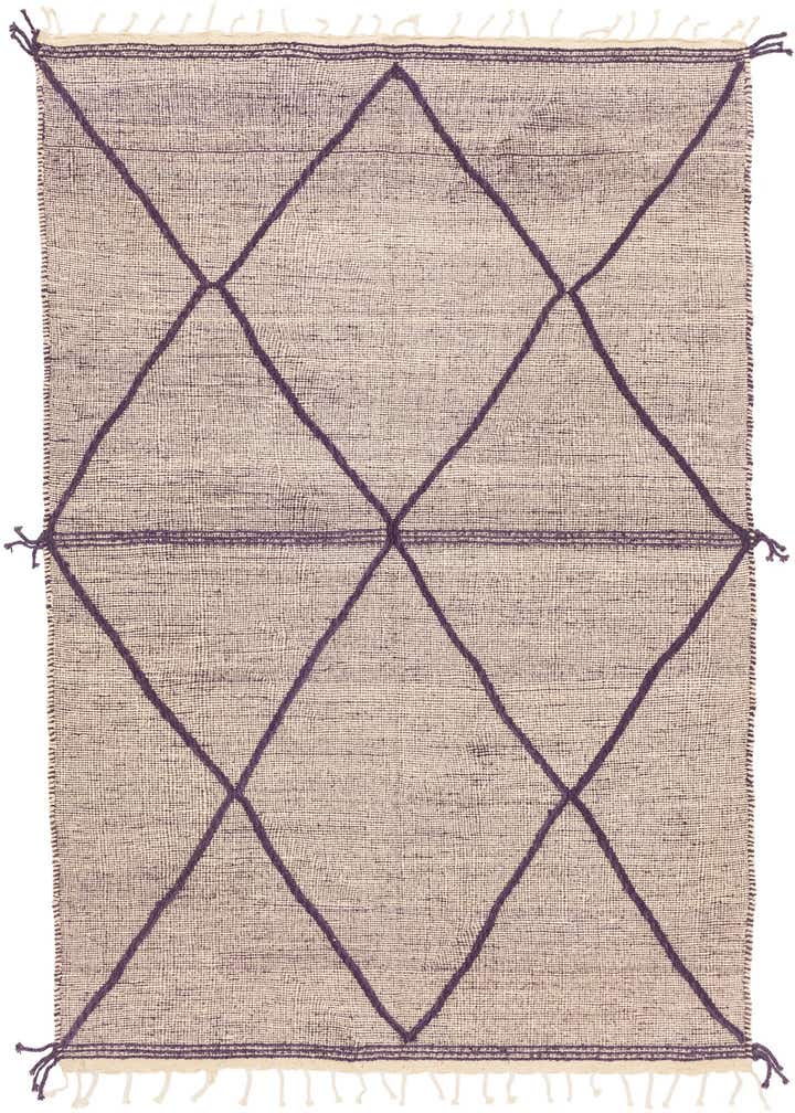 6' 7 x 9' 8 Hand Knotted Moroccan Wool Rug