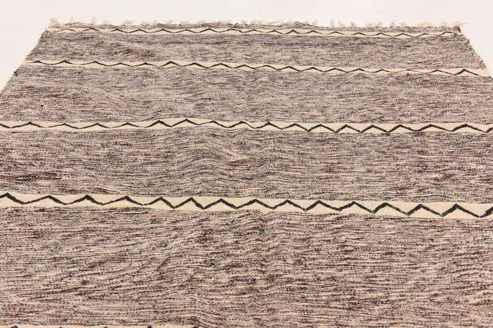 6' 11 x 10' 3 Hand Knotted Moroccan Wool Rug