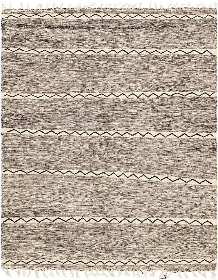 Detail image of 6' 11 x 10' 3 Hand Knotted Moroccan Wool Rug