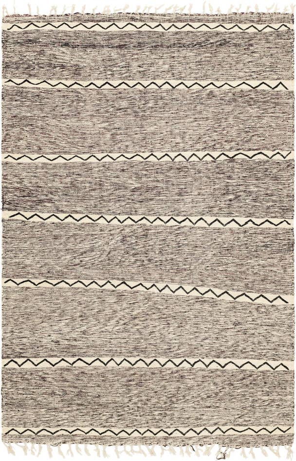 Detail image of 6' 11 x 10' 3 Hand Knotted Moroccan Wool Rug