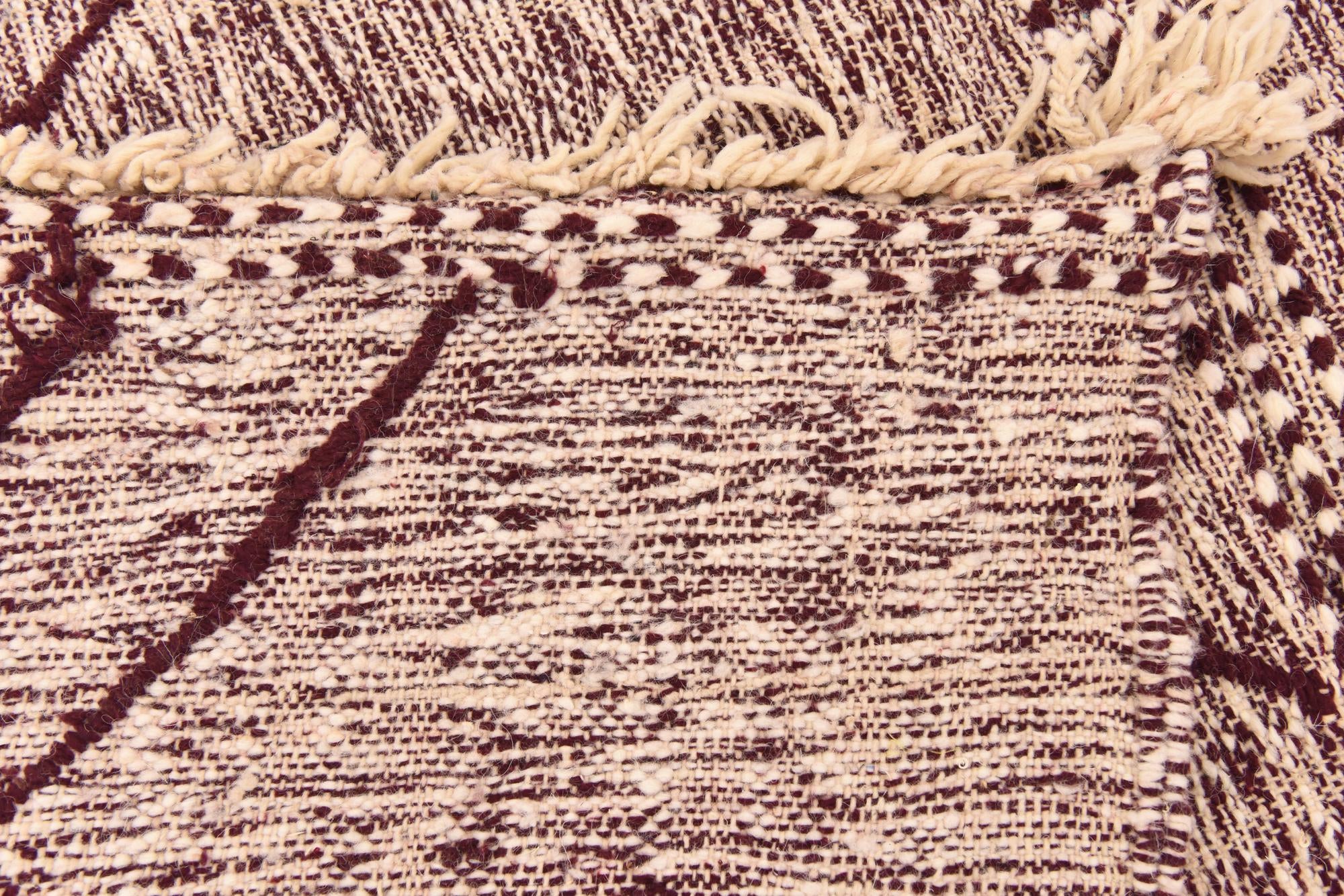 6' 4 x 10' Hand Knotted Moroccan Wool Rug