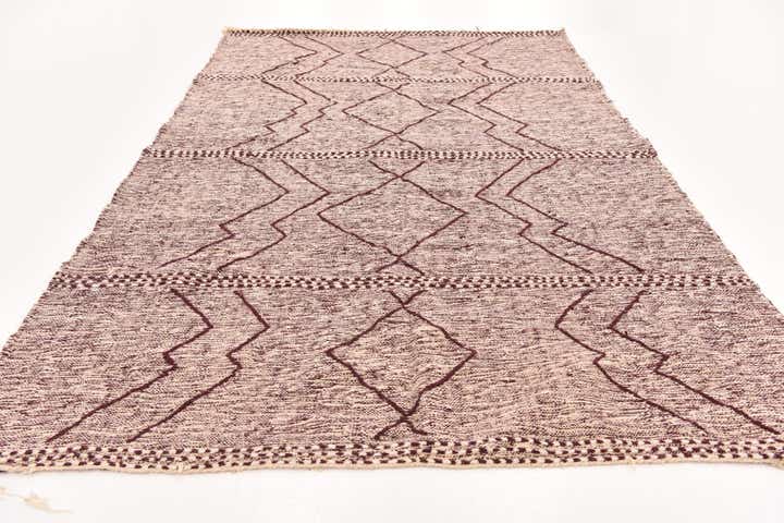 6' 4 x 10' Hand Knotted Moroccan Wool Rug
