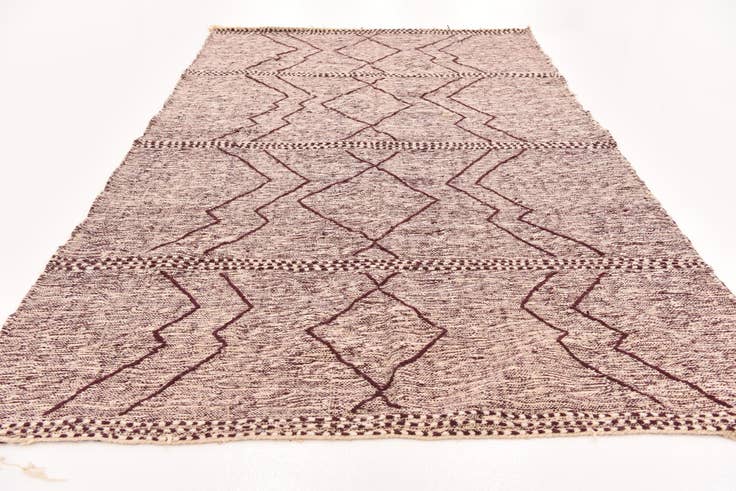 Detail image of 6' 4 x 10' Hand Knotted Moroccan Wool Rug