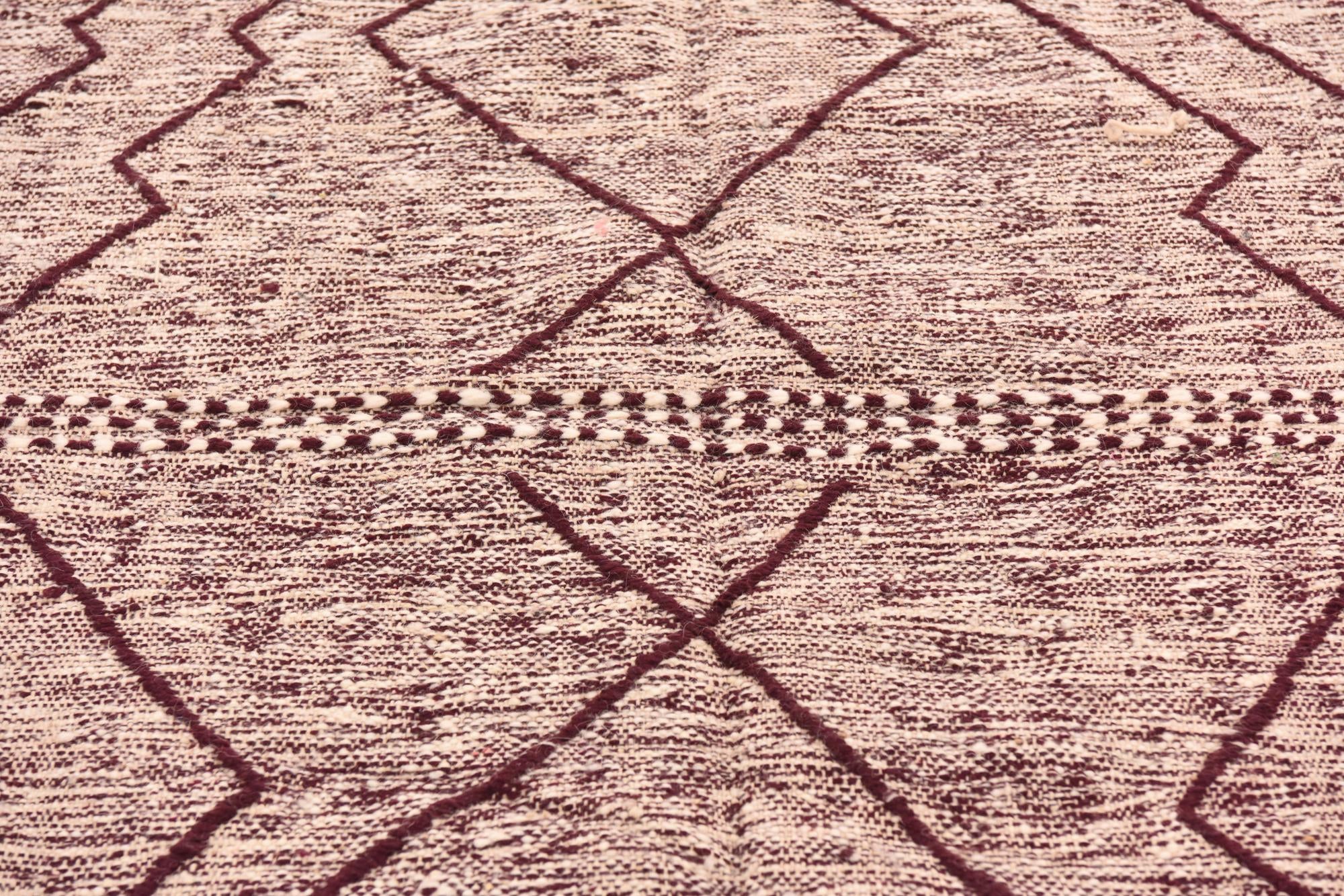 6' 4 x 10' Hand Knotted Moroccan Wool Rug
