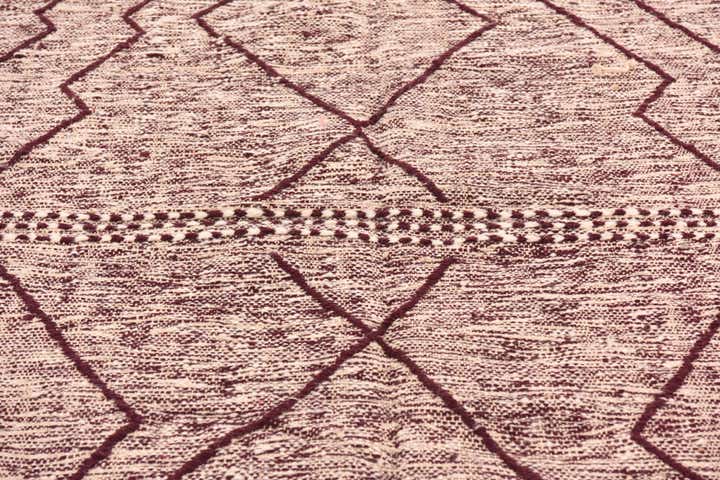 6' 4 x 10' Hand Knotted Moroccan Wool Rug