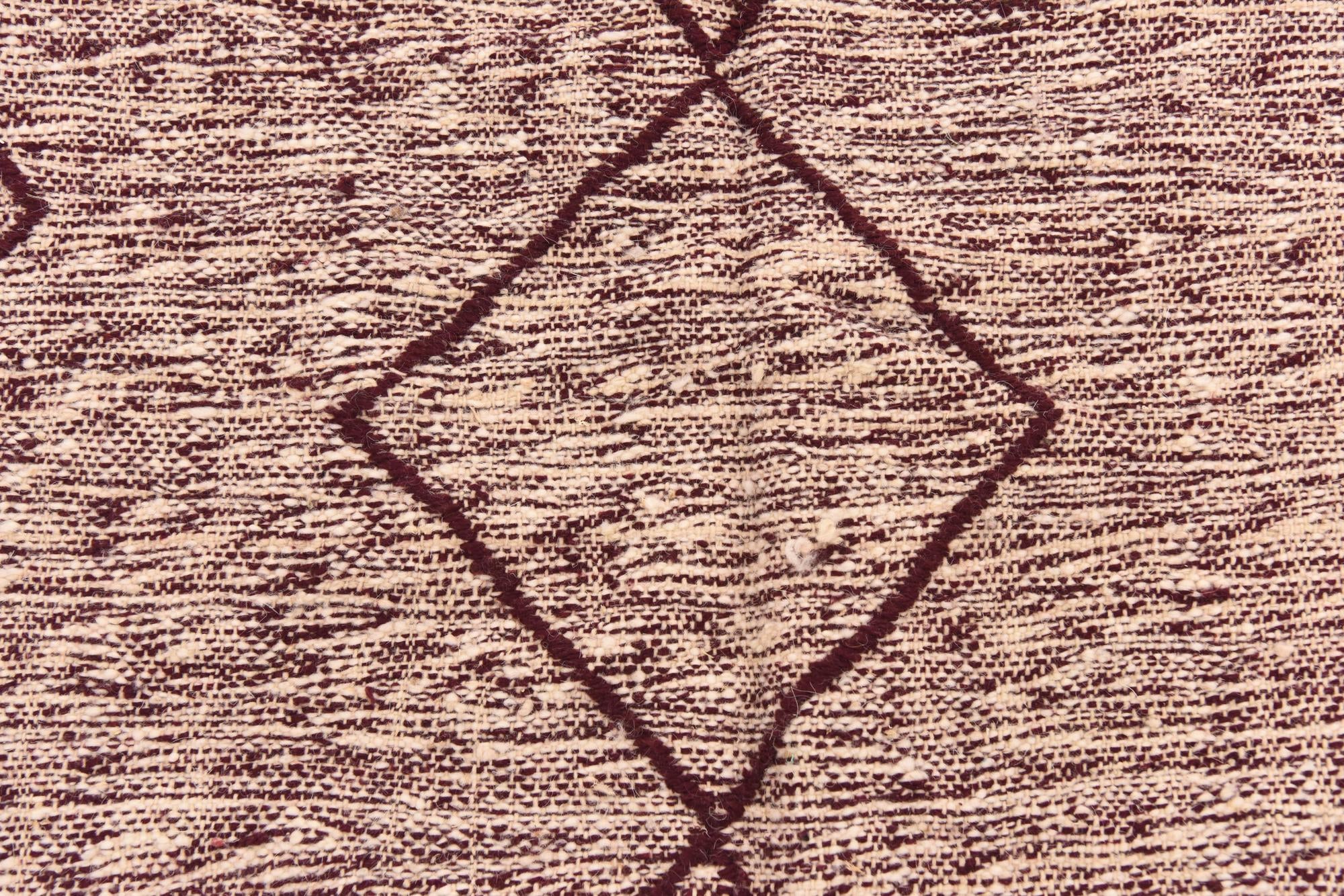 6' 4 x 10' Hand Knotted Moroccan Wool Rug