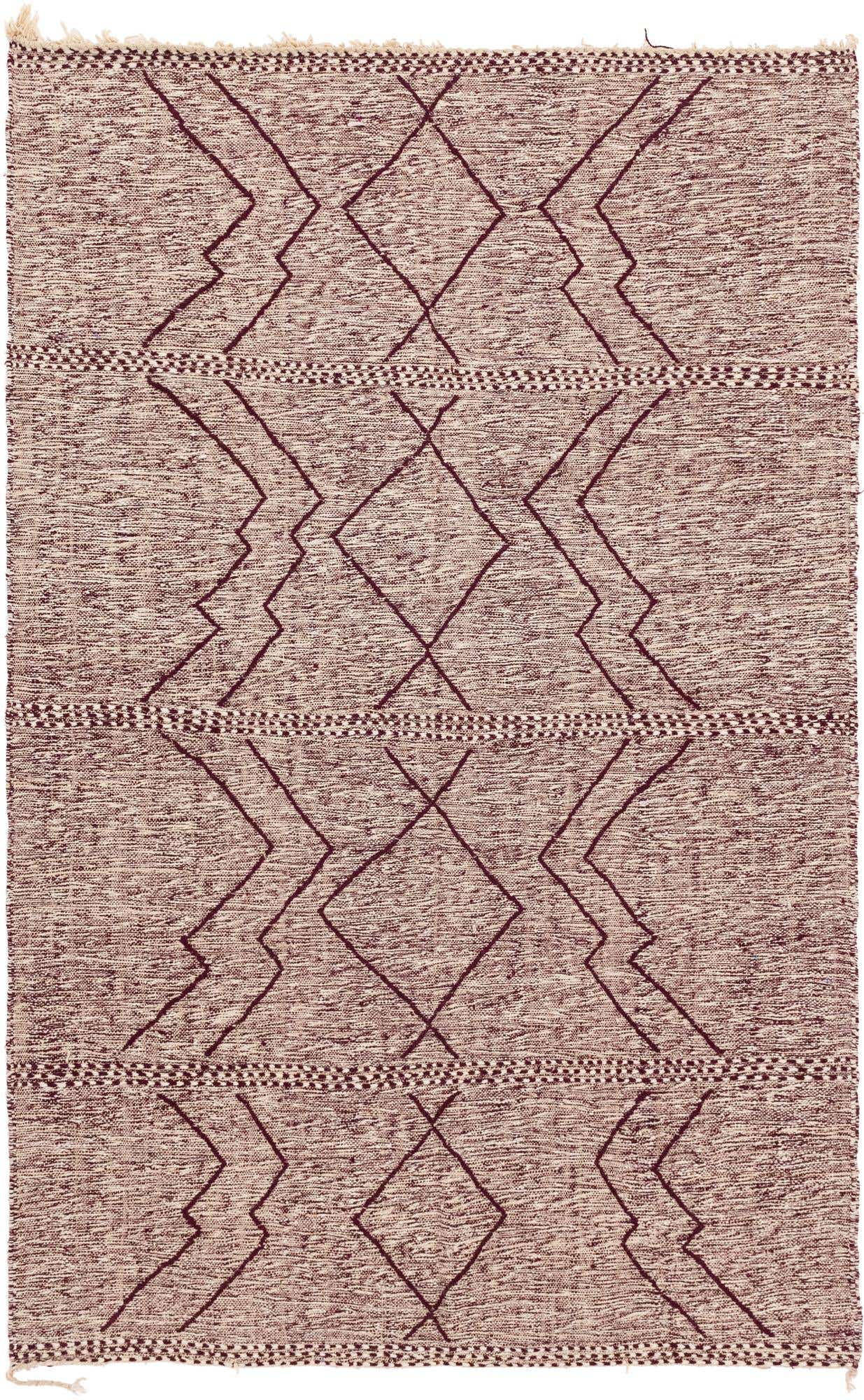 6' 4 x 10' Hand Knotted Moroccan Wool Rug