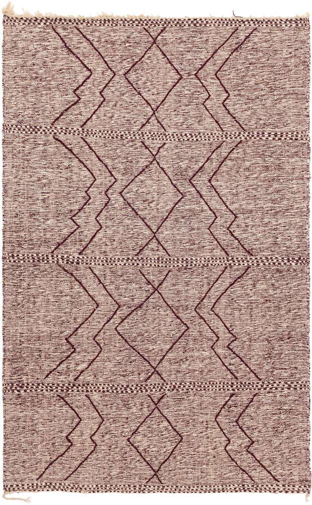 6' 4 x 10' Hand Knotted Moroccan Wool Rug
