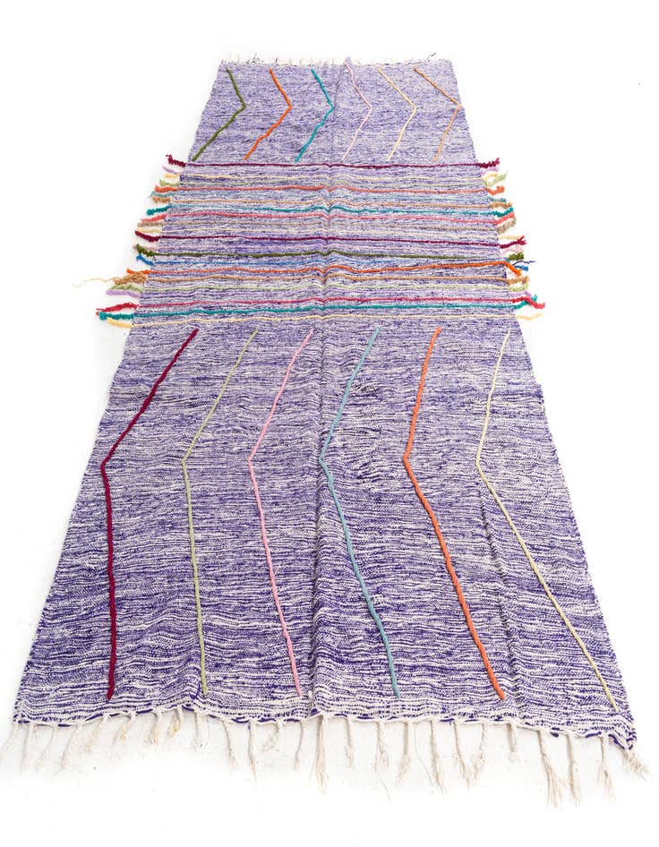 Detail image of 6' 4 x 9' 10  Hand Knotted Moroccan Wool Rug