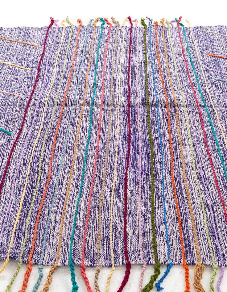 Detail image of 6' 4 x 9' 10  Hand Knotted Moroccan Wool Rug