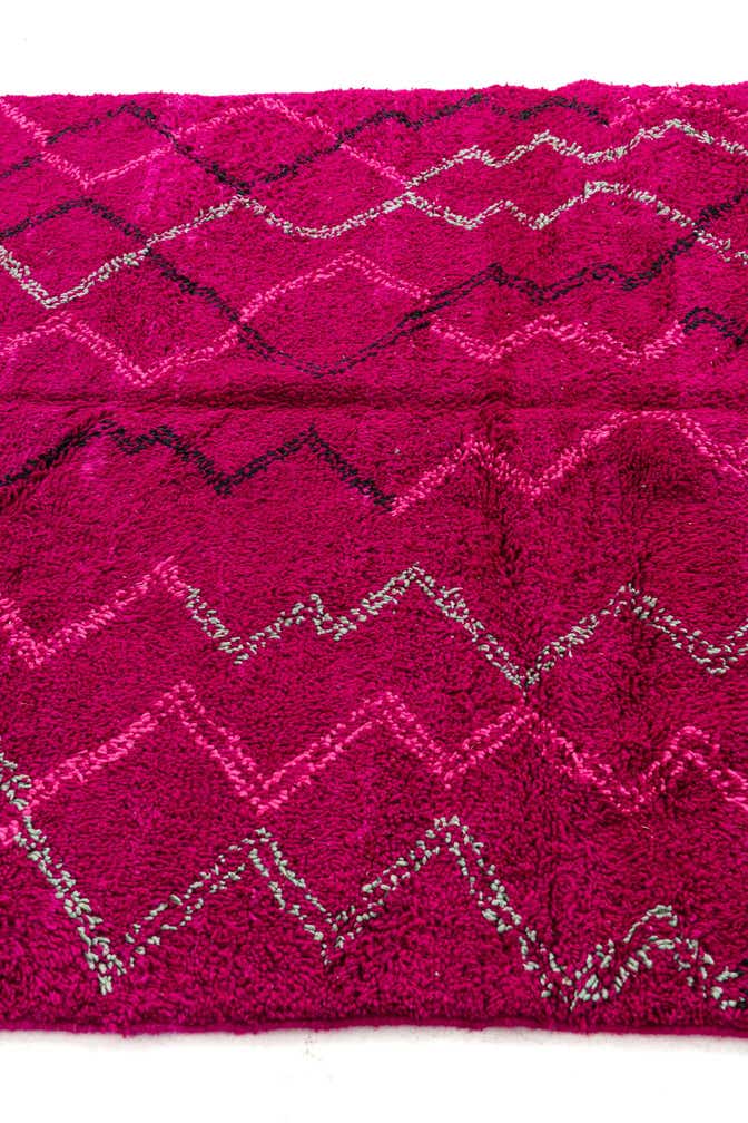 6' 4 x 10' Hand Knotted Moroccan Wool Rug