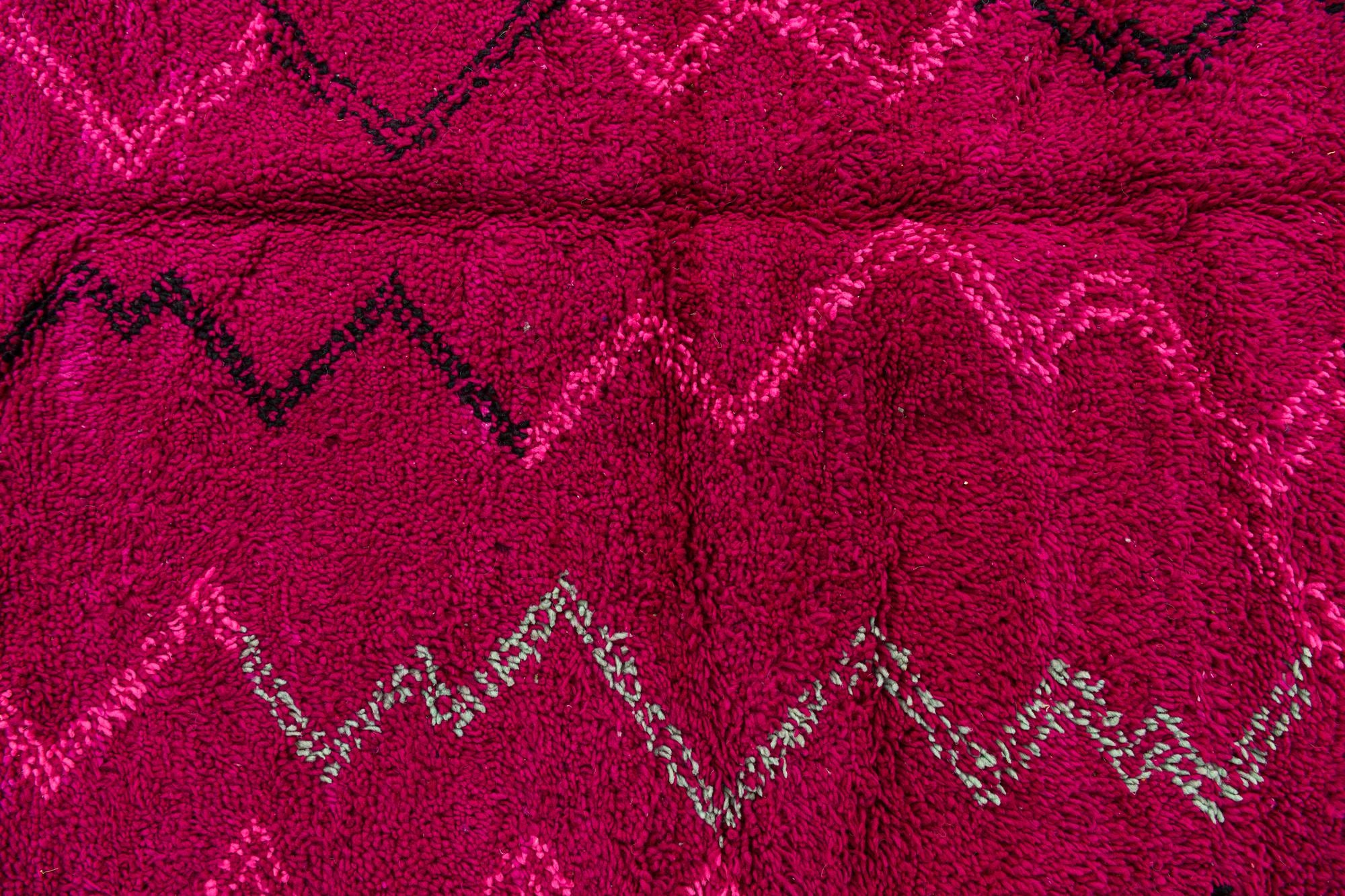 6' 4 x 10' Hand Knotted Moroccan Wool Rug