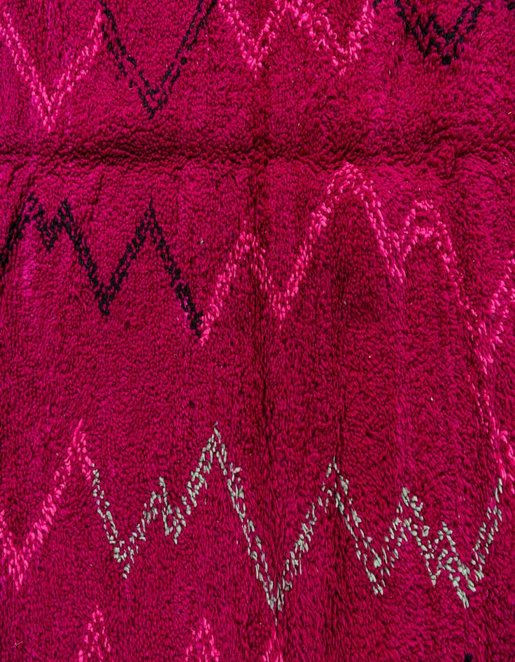 Detail image of 6' 4 x 10'  Hand Knotted Moroccan Wool Rug