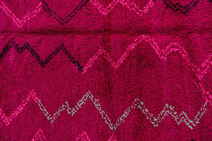 6' 4 x 10' Hand Knotted Moroccan Wool Rug