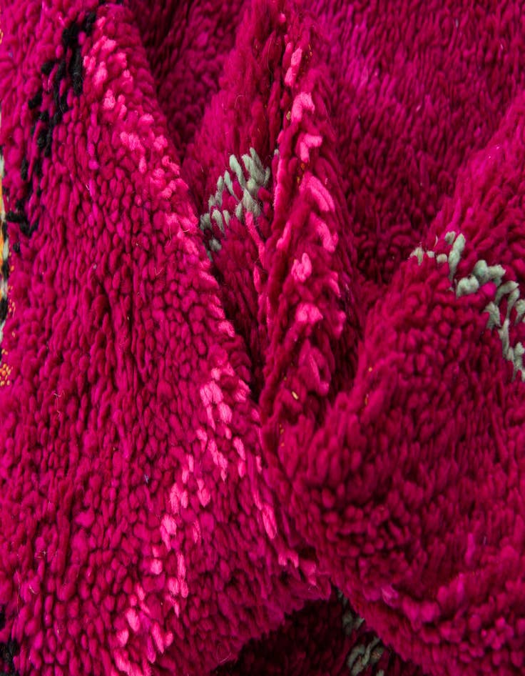 Detail image of 6' 4 x 10'  Hand Knotted Moroccan Wool Rug