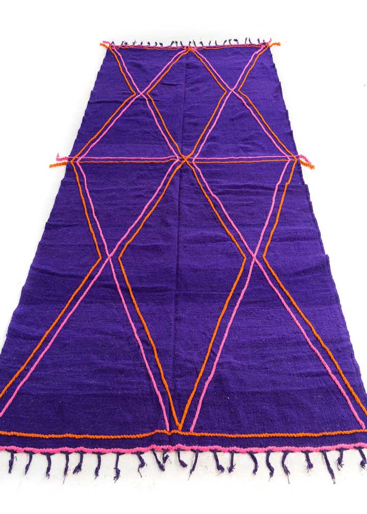 6' 7 x 9' 7 Hand Knotted Moroccan Wool Rug