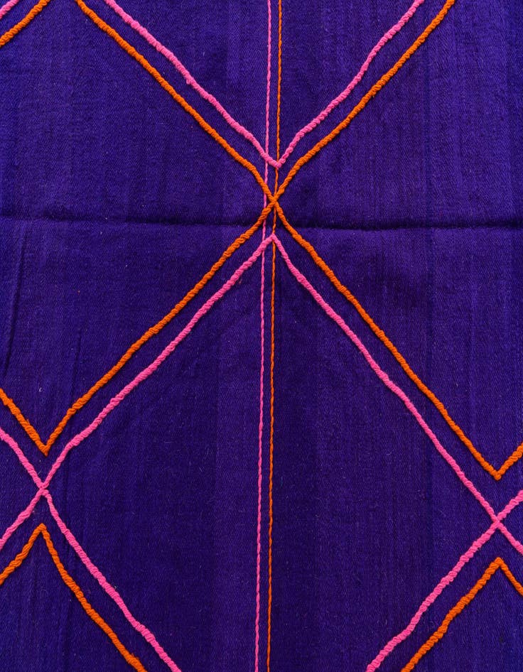 Detail image of 6' 7 x 9' 7  Hand Knotted Moroccan Wool Rug