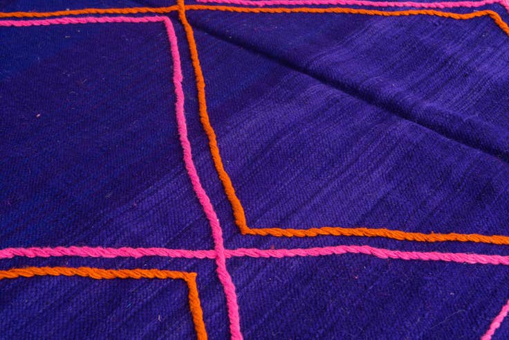 Vue détaillée : 205cm x 290cm Noué main Marocain Tapis Laine
