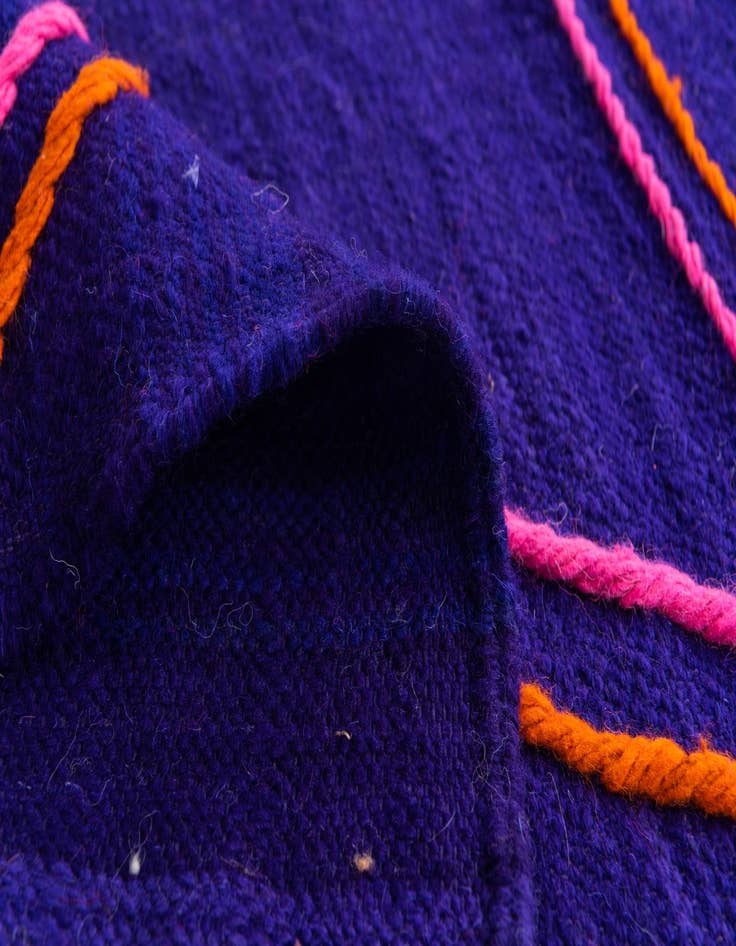 Detail image of 6' 9 x 9' 6  Hand Knotted Moroccan Wool Rug