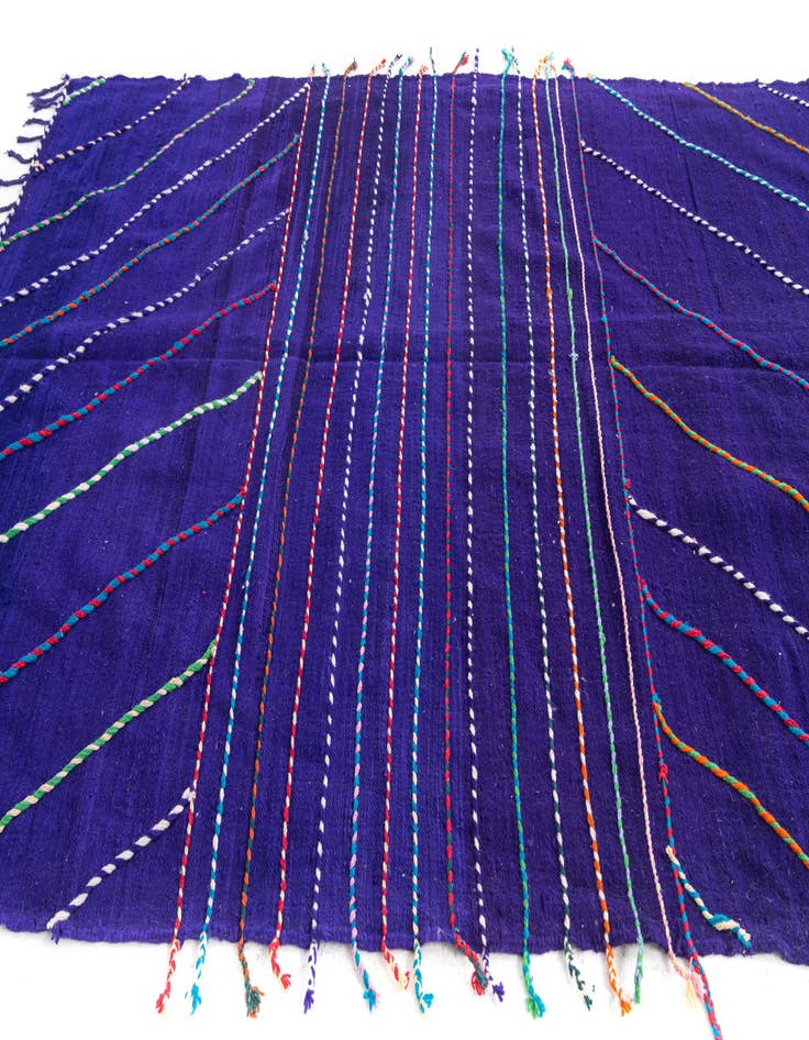 Detail image of 6' 9 x 9' 9  Hand Knotted Moroccan Wool Rug