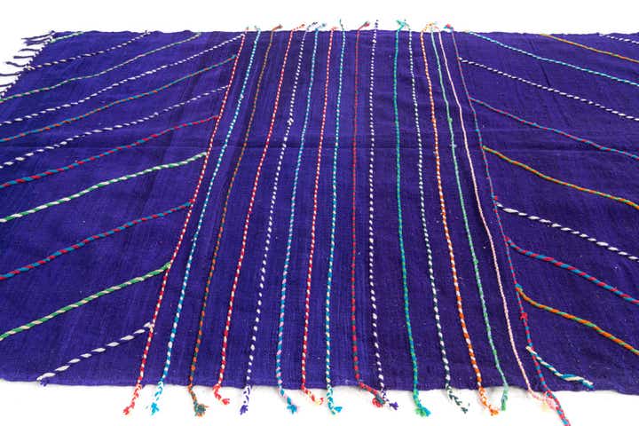 6' 9 x 9' 9 Hand Knotted Moroccan Wool Rug