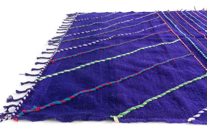 6' 9 x 9' 9 Hand Knotted Moroccan Wool Rug