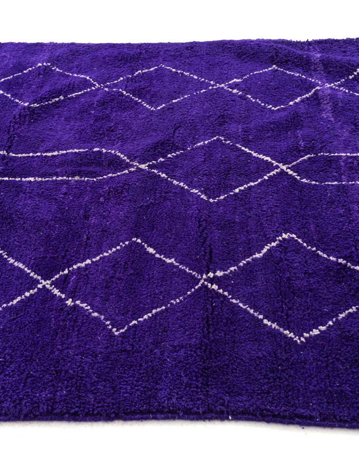 Detail image of 5' 9 x 8' 5  Hand Knotted Moroccan Wool Rug