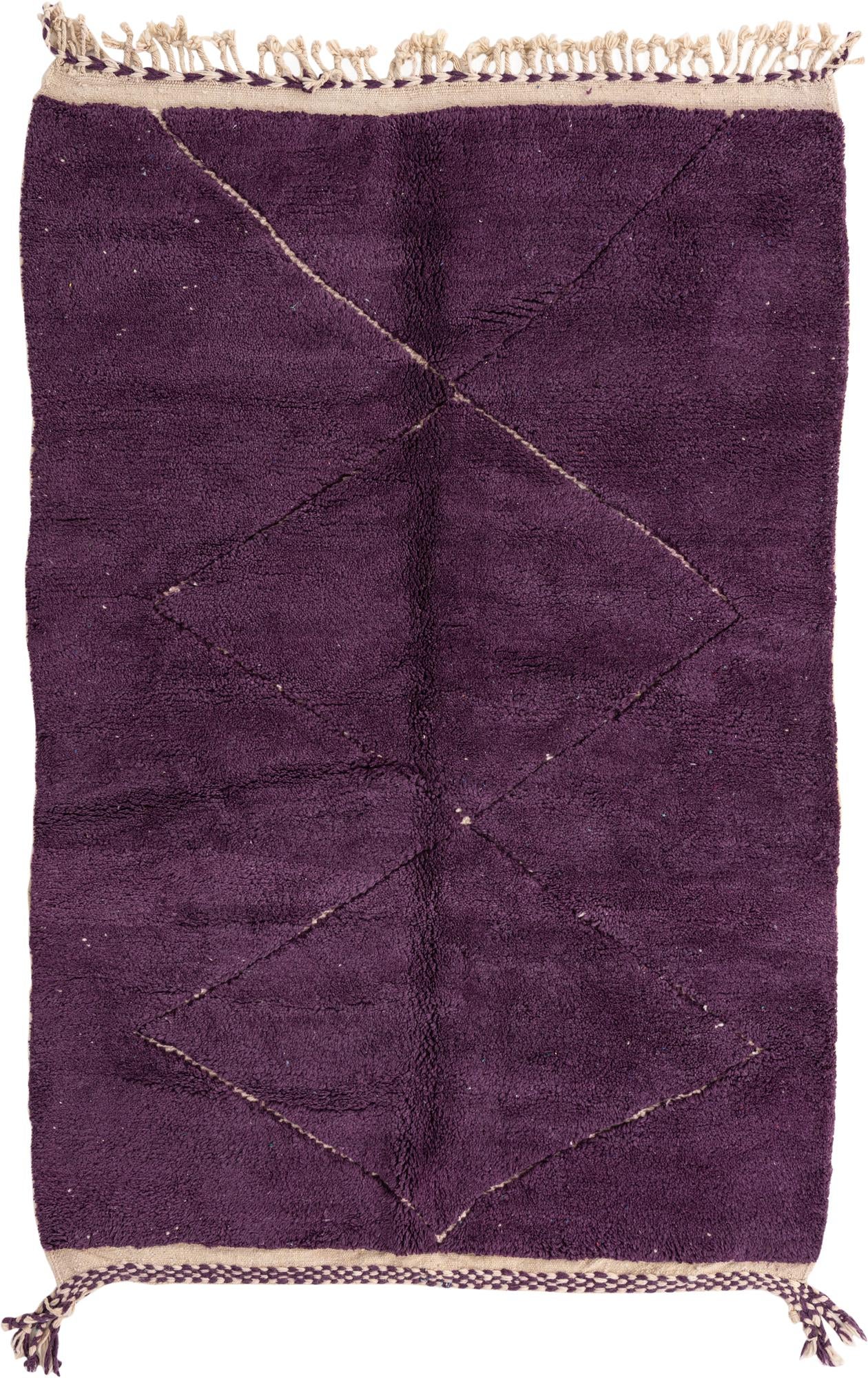 5' 6 x 8' 4 Hand Knotted Moroccan Wool Rug