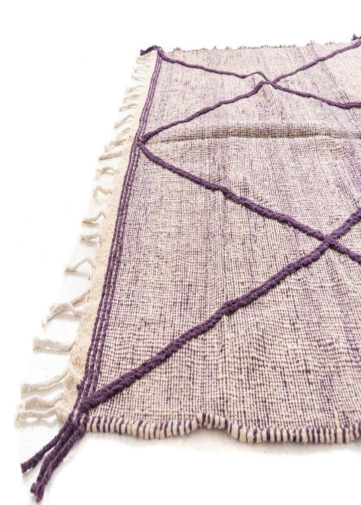 6' 6 x 9' 7 Hand Knotted Moroccan Wool Rug