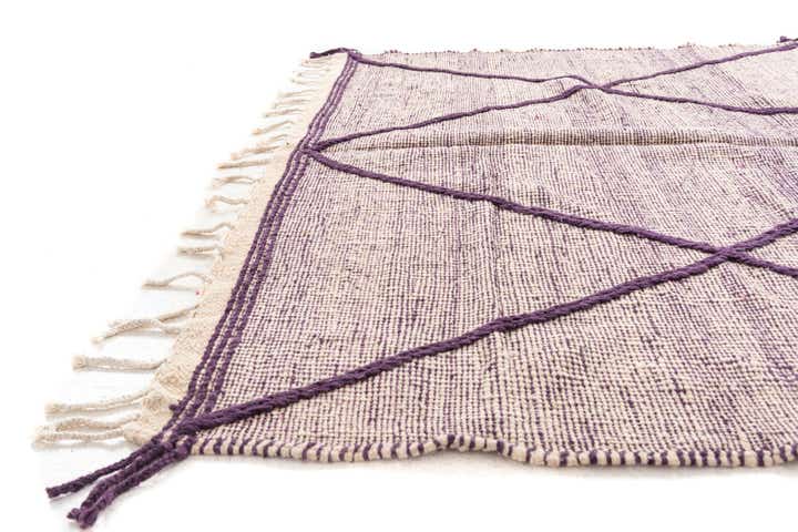 6' 6 x 9' 7 Hand Knotted Moroccan Wool Rug