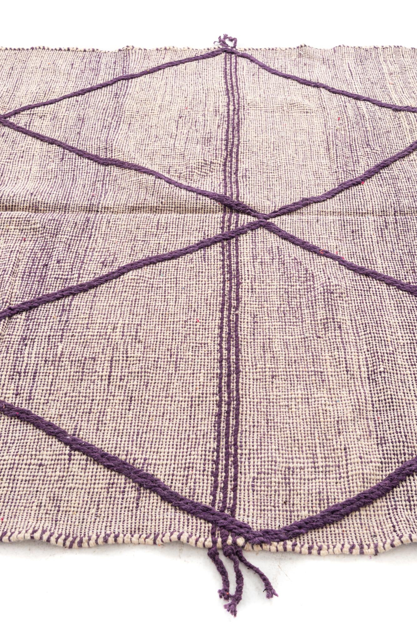 6' 6 x 9' 7 Hand Knotted Moroccan Wool Rug