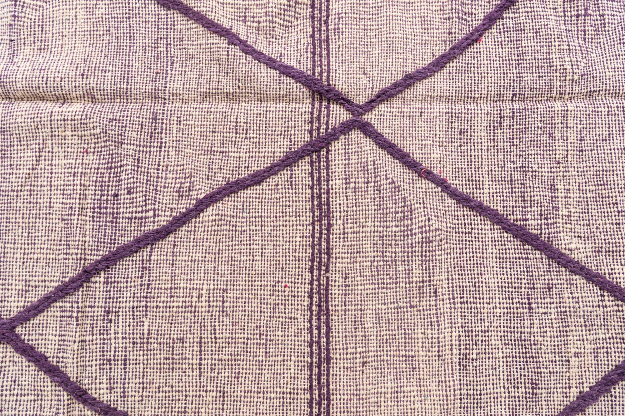6' 6 x 9' 7 Hand Knotted Moroccan Wool Rug