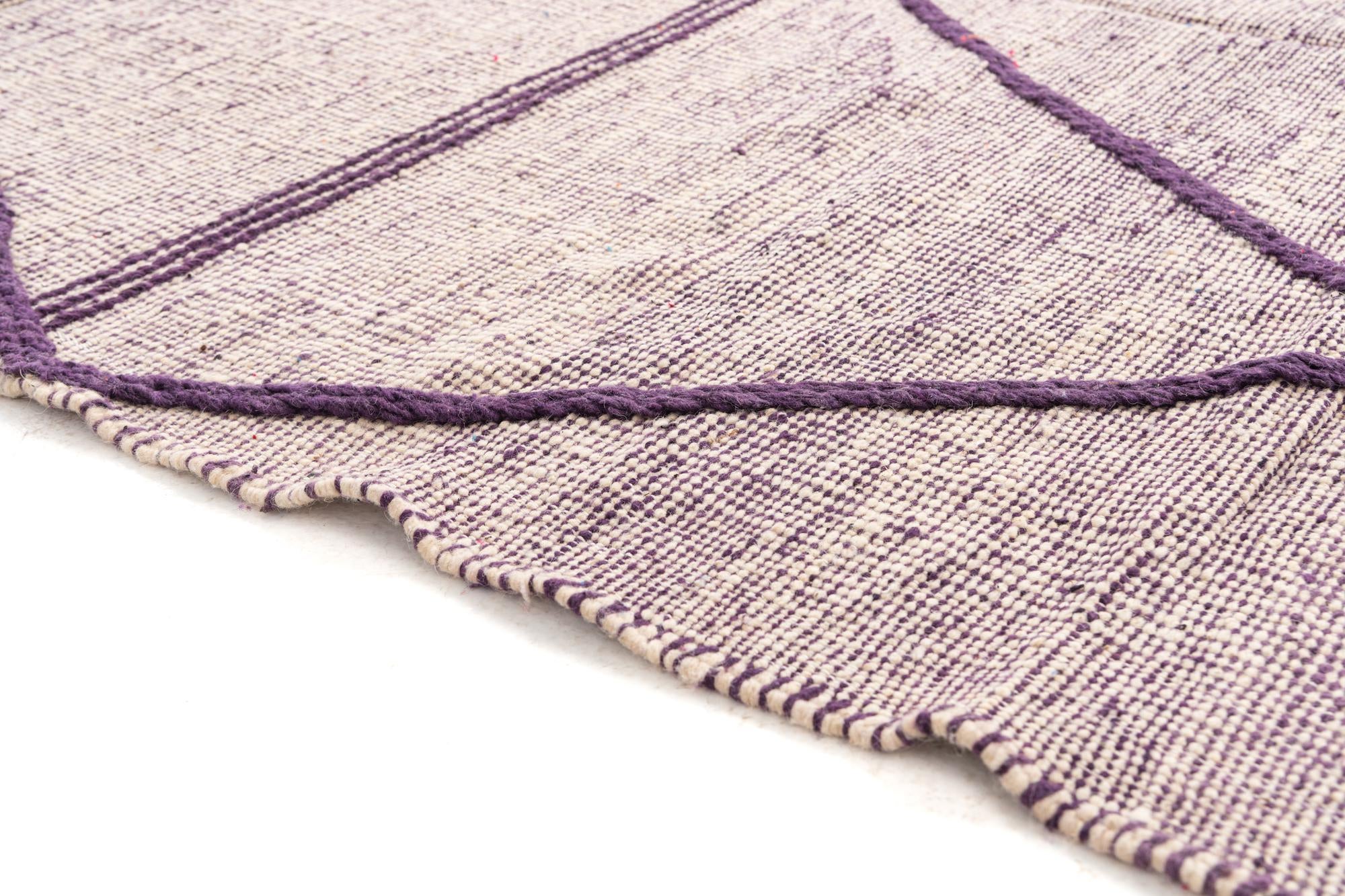 6' 6 x 9' 7 Hand Knotted Moroccan Wool Rug