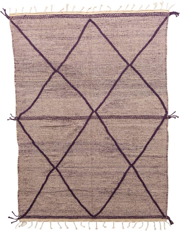 Detail image of 6' 6 x 9' 7 Hand Knotted Moroccan Wool Rug