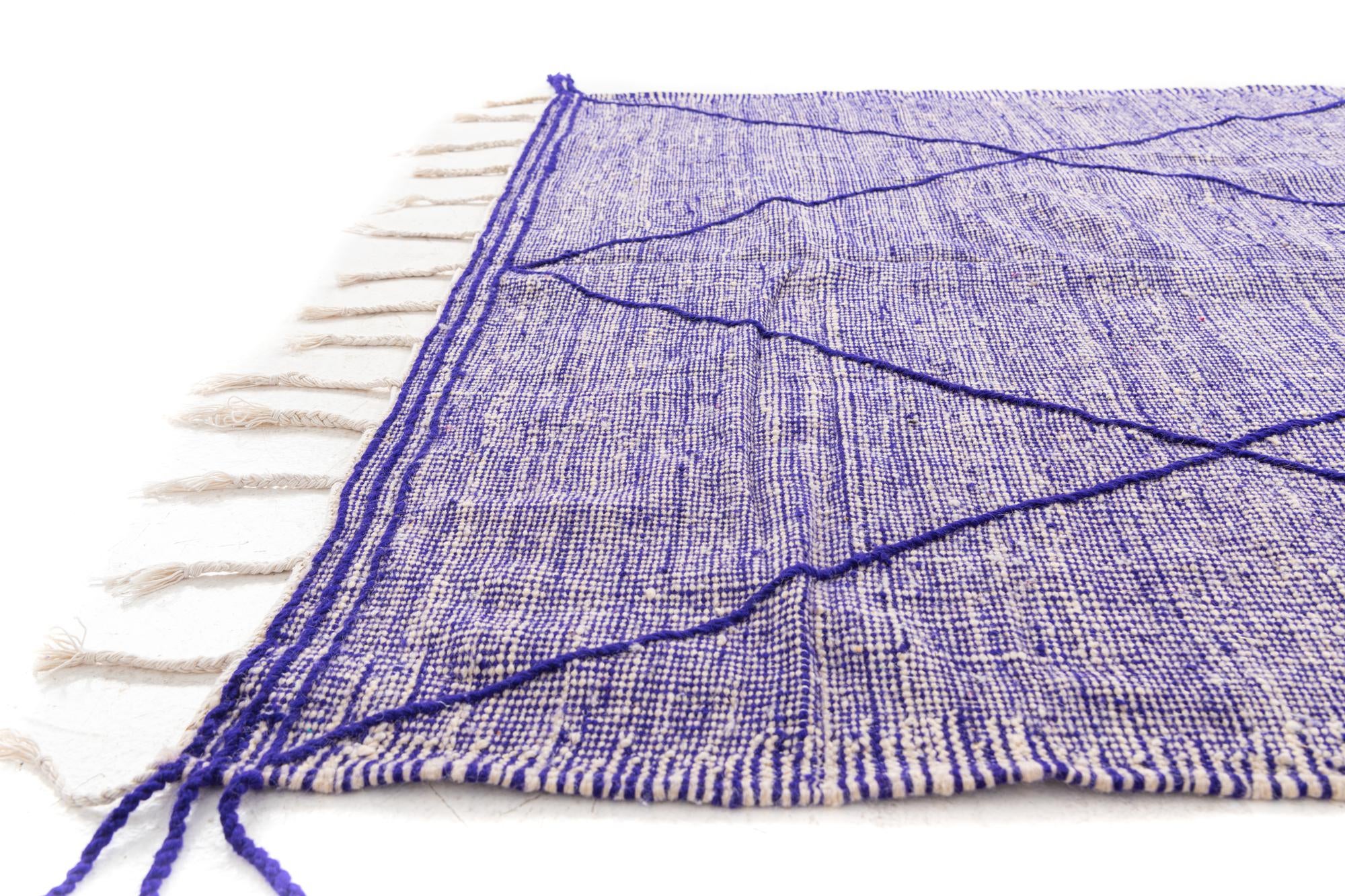 6' 2 x 10' 4 Hand Knotted Moroccan Wool Rug