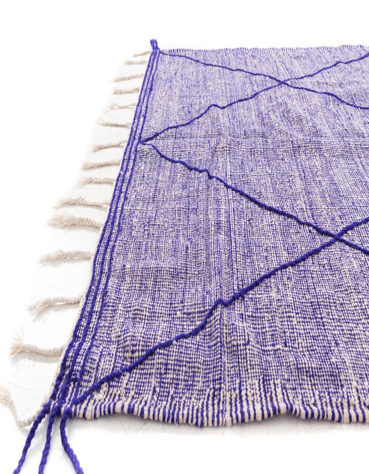 Detail image of 6' 2 x 10' 4  Hand Knotted Moroccan Wool Rug