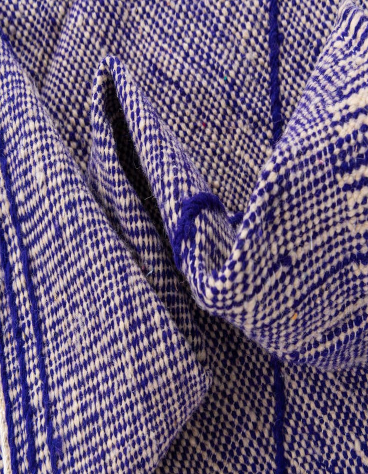 Detail image of 6' 2 x 10' 4  Hand Knotted Moroccan Wool Rug