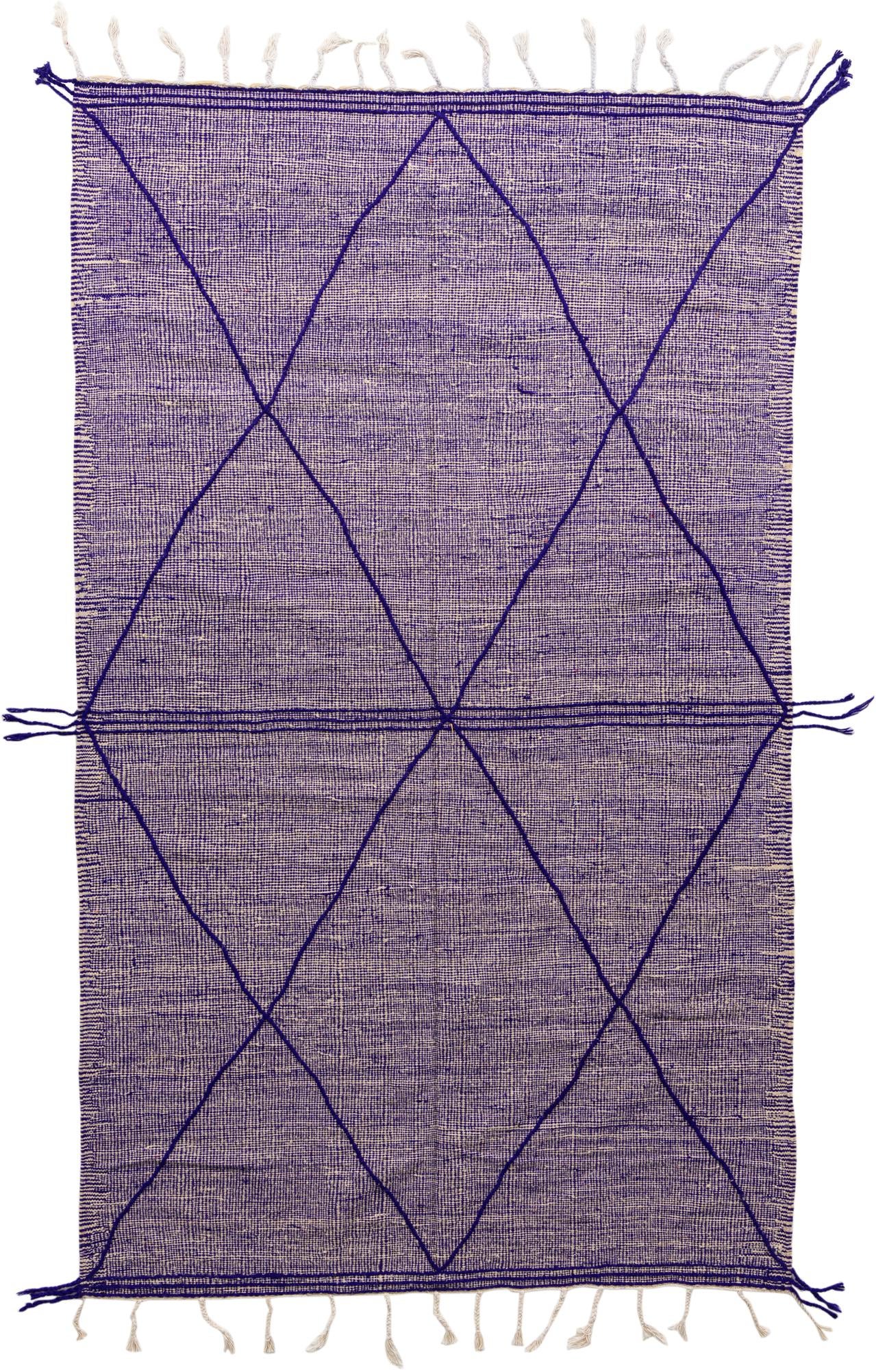 6' 2 x 10' 4 Hand Knotted Moroccan Wool Rug
