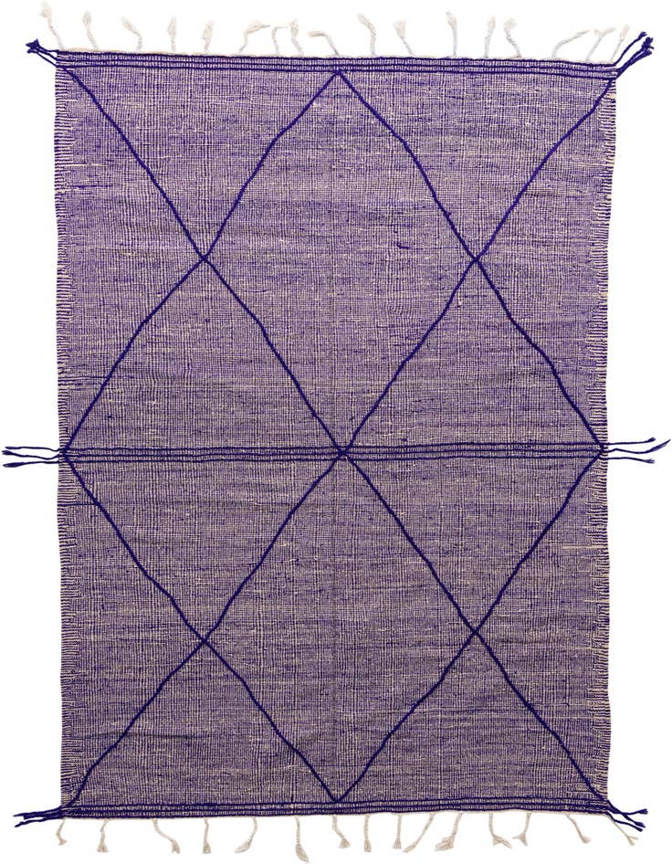 Detail image of 6' 2 x 10' 4 Hand Knotted Moroccan Wool Rug