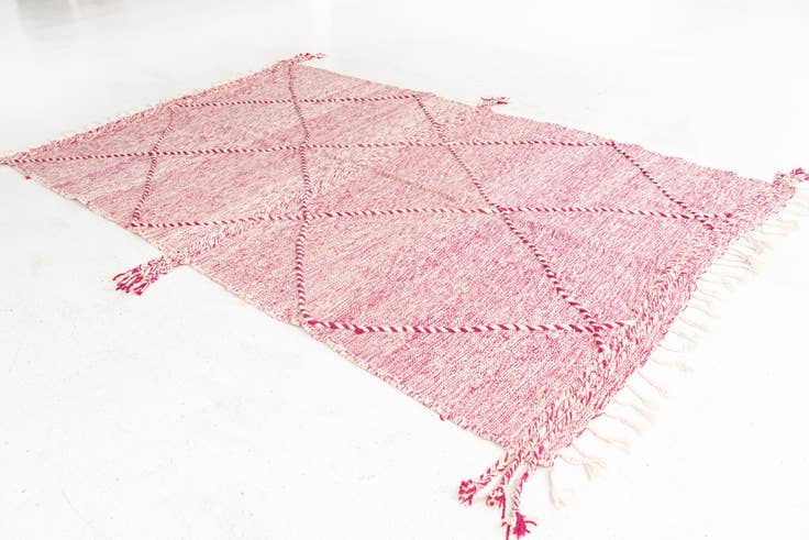 Detail image of 6' 2 x 10' Hand Knotted Moroccan Wool Rug