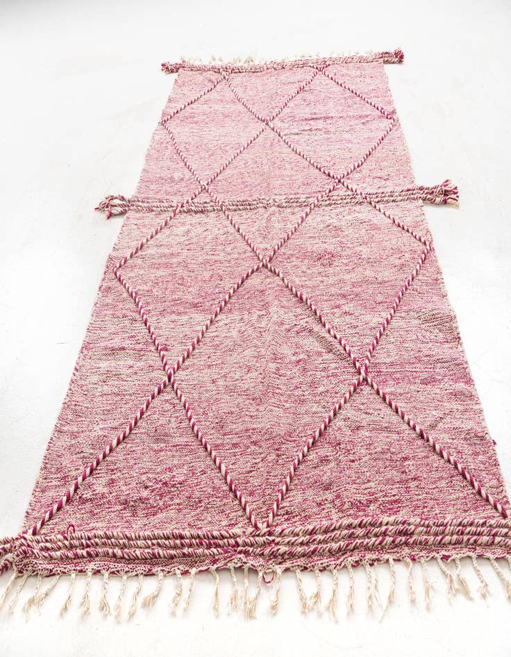 Detail image of 6' 2 x 10'  Hand Knotted Moroccan Wool Rug