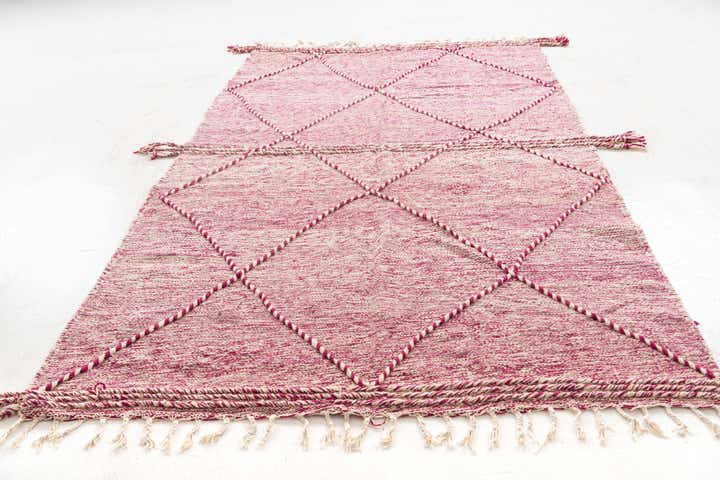 6' 2 x 10' Hand Knotted Moroccan Wool Rug
