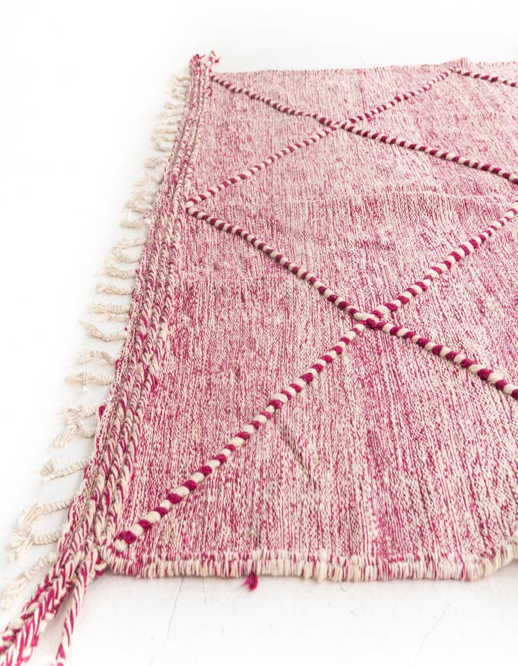 Detail image of 6' 2 x 10'  Hand Knotted Moroccan Wool Rug