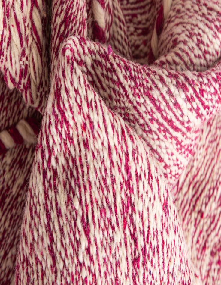 Detail image of 6' 2 x 10'  Hand Knotted Moroccan Wool Rug